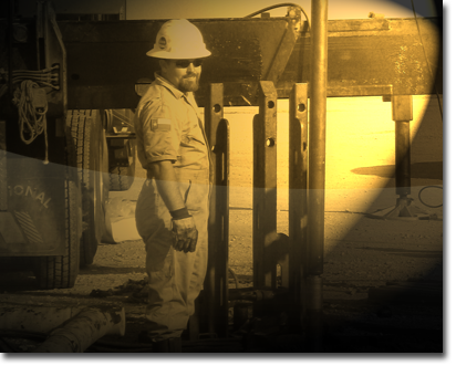 Casey Winstead Sr. Tool Specialist assisting a drilling operation.